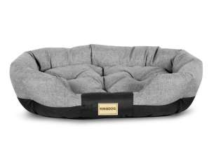 Lit ovale imperméable. Cage gris foncé Prestige 75x50cm