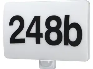 LED-lamp Maclean . huisnummer. schemer- en bewegingssensor. dimbaar. 20W.