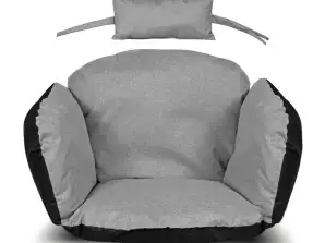 Gray Garden Cushion Stork Nest 112x113cm with Headrest