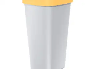 Trash Can COMPACTA Q   bright yellow / gray 25l Keden