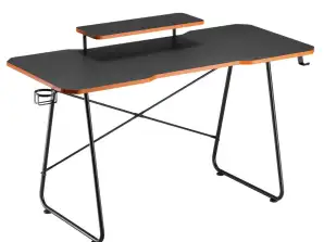 Gaming Schreibtisch mit Monitorablage NanoRS 50kg max Höhe 850mm schwarz RS170