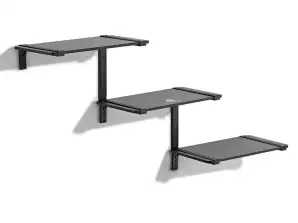 Étagères modulaires à trois niveaux Maclean. Max 30kg. MC 974