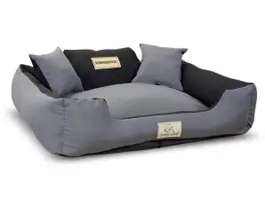Разборная антискользящая кроватка MM44 75x65см серый KingDog