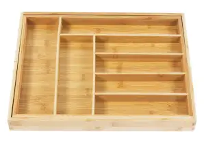 Organizador de talheres em bambu expansível GreenBlue. 325 500x430x45mm. GB379