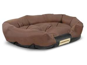 Oval Dog Bed 75 x 50 cm Brown Prestige