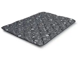 Tapis pour chien Os Argentés 100 x 70 cm Prestige