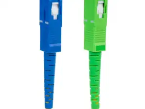 Patchcord fiber optic cable Maclean SC/APC SC/UPC SM 9/125 LSZH single-mode length 10m simplex G657A2 MCTV 404