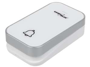 Kinetischer Sender für drahtlosen Türgong GreenBlue. Ohne Batterie. Weiß. Reichweite bis zu 200m. IP44. GB158 W