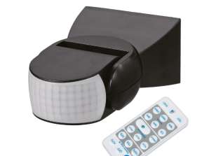 Sensor de movimiento PIR Maclean. infrarrojo. con control remoto. máx. 800W bombilla. máx. 1200W LED. MCE241 B