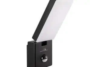 LED-lamp met bewegingssensor Maclean. PIR-bewegingssensor. zwarte kleur. 10W.