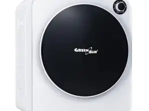 Asciugatrice elettrica a tamburo per vestiti GreenBlue. Capacità di 3 kg. GB410