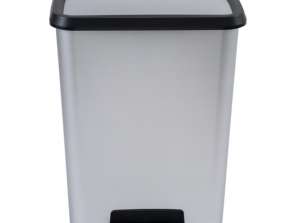 Poubelle avec pédale Compatta 50L inox