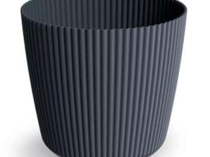 Maceta Milly Round antracita DMI300 S433 Ø 292mm