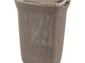 Wäschekorb Knit 57L braun