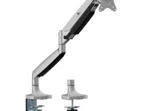 Soporte para monitor Maclean. brazo doble. con resorte de gas. 17