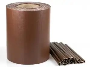 Zaunband mit Clips 19 cm x 35 m braun