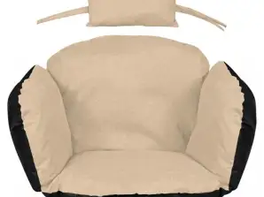 GARDEN CUSHION STORK NEST 112x113CM WITH HEADREST BEIGE