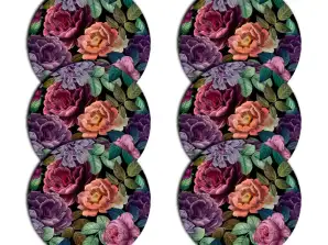 Conjunto de Sousplats Redondos 6D ENIGMA