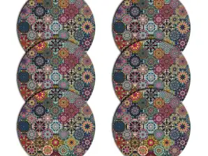 Conjunto de bases redondas para mesa 6D VALENCIA