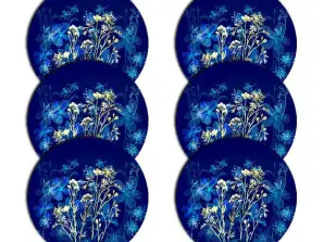 Conjunto de Souspratos Redondos 6D MIDNIGHT