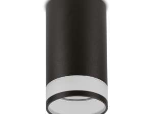 Aufbauleuchte / Rohr Maclean rund Aluminium GU10 55x105mm schwarz Farbe MCE361 B
