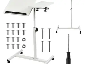 Mobilní stůl/stojan na notebook Maclean. Bílý. výškové nastavení 56 86cm. Max. 30 kg . MC 121 W