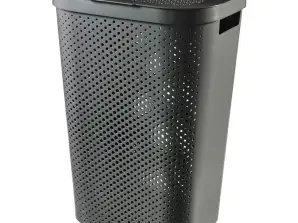 Curver Infinity Recycled Wasmand 60L Donkergrijs