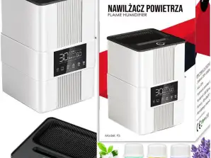 ULTRASCHALL-LUFTBEFEUCHTER 3,5L MIT AROMATHERAPIE UND KAMINEFFEKT – CARRUZZO DELUXE