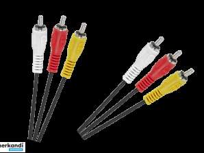 LEC KPO2664 1.5 Kaapeli 3 x RCA 3 x RCA 1.5m