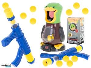 Hungrige Ente Zielschießen Arcade-Spielset aus Waffe und Bällen