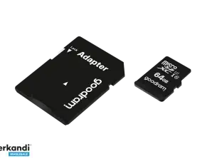 Карта памяти microSD 64GB UHS I Goodram с адаптером
