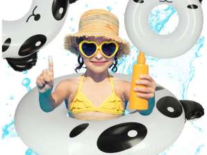 Anello da nuoto gonfiabile panda 80cm max 60kg
