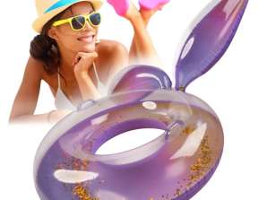Anello sirena gonfiabile con glitter galassia XXL max 60kg