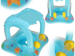 Baby Schwimmring aufblasbarer Ponton für Kinder mit Sitz mit Dach max 24kg 3 Jahre