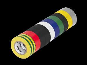 Set aus isolierenden Klebebändern REBEL 10 Stück 0 13 mm x 19 mm x 10 yd Mischfarben