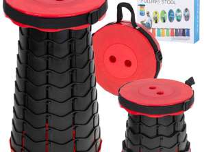 Tabouret inclinable de chaise pliante Tabouret pour le jardin de la maison Camping rouge