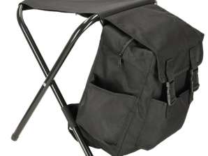 Tourist fishing chair without backrest black 80kg