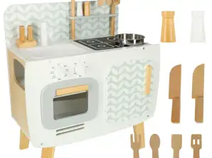 Cuisine enfant en bois MDF LULILO accessoires rétro 72 7cm