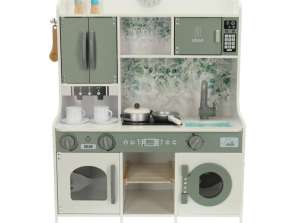 LULILO Saliko MDF-Holzküche mit einer 85-cm-Kaffeemaschine