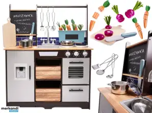Holz-MDF-Kinderküche mit Zubehör LOFT XXL 96cm