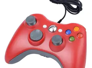 KX13C Pad för pc dual shock xbox stil röd