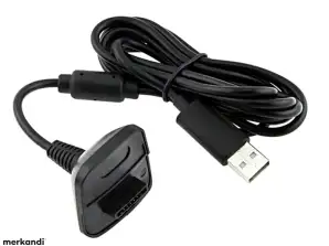 KX3 Xbox 360 Spel- och laddningskabel 1,5 m
