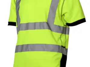 Varsel T-skjorte. gul-svart. 
