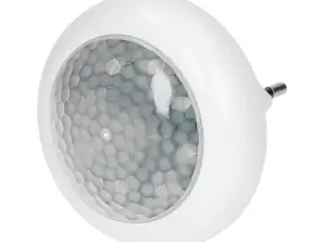 Nattlampa LED med rörelsesensor och skymningssensor 120° 8xLED 40lm 6500K