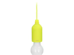 Batteriebetriebene Nachtlampe mit Schnur 1W LED. 3 x AAA. limettengrün