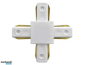 Connecteur pour rails monophasés forme blanc 230v