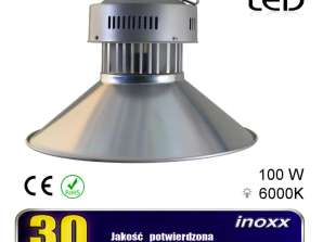 Lampe industrielle LED 100W High Bay COB 6000K froide 10 000lm