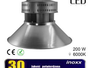 Teollinen LED-valaisin 200W high bay COB 6000K kylmä 18 000lm