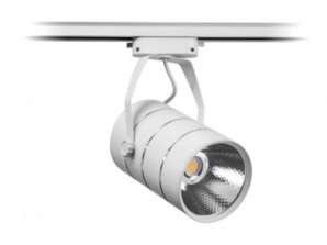 LED-liiketila valo kiskoreflektori yksivaiheinen valkoinen metalli 30W 2550 lm lämmin valo 3000K