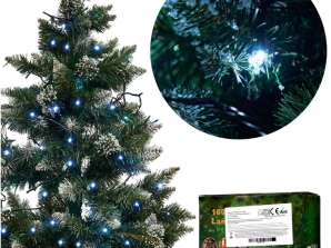 LED String Lights 10m 100LED Cool White 8 Modos de Iluminação
